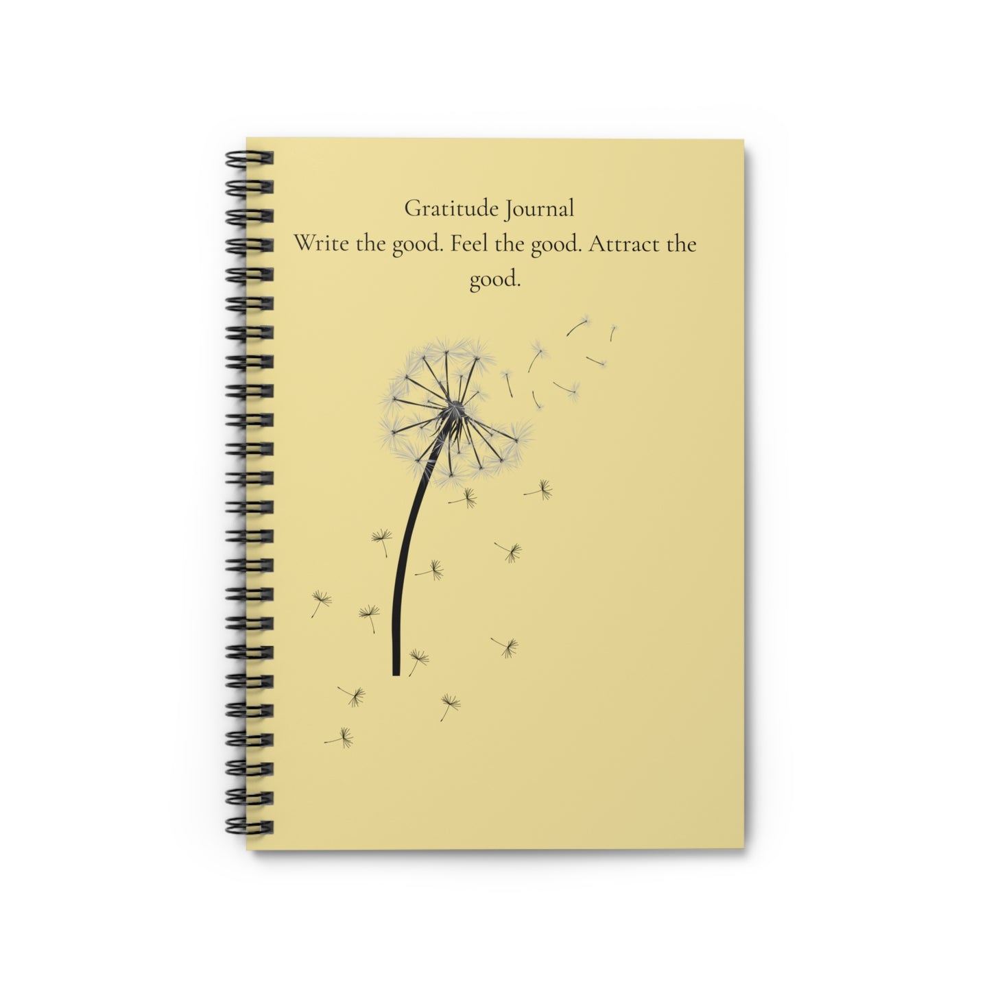 Light yellow gratitude journal
