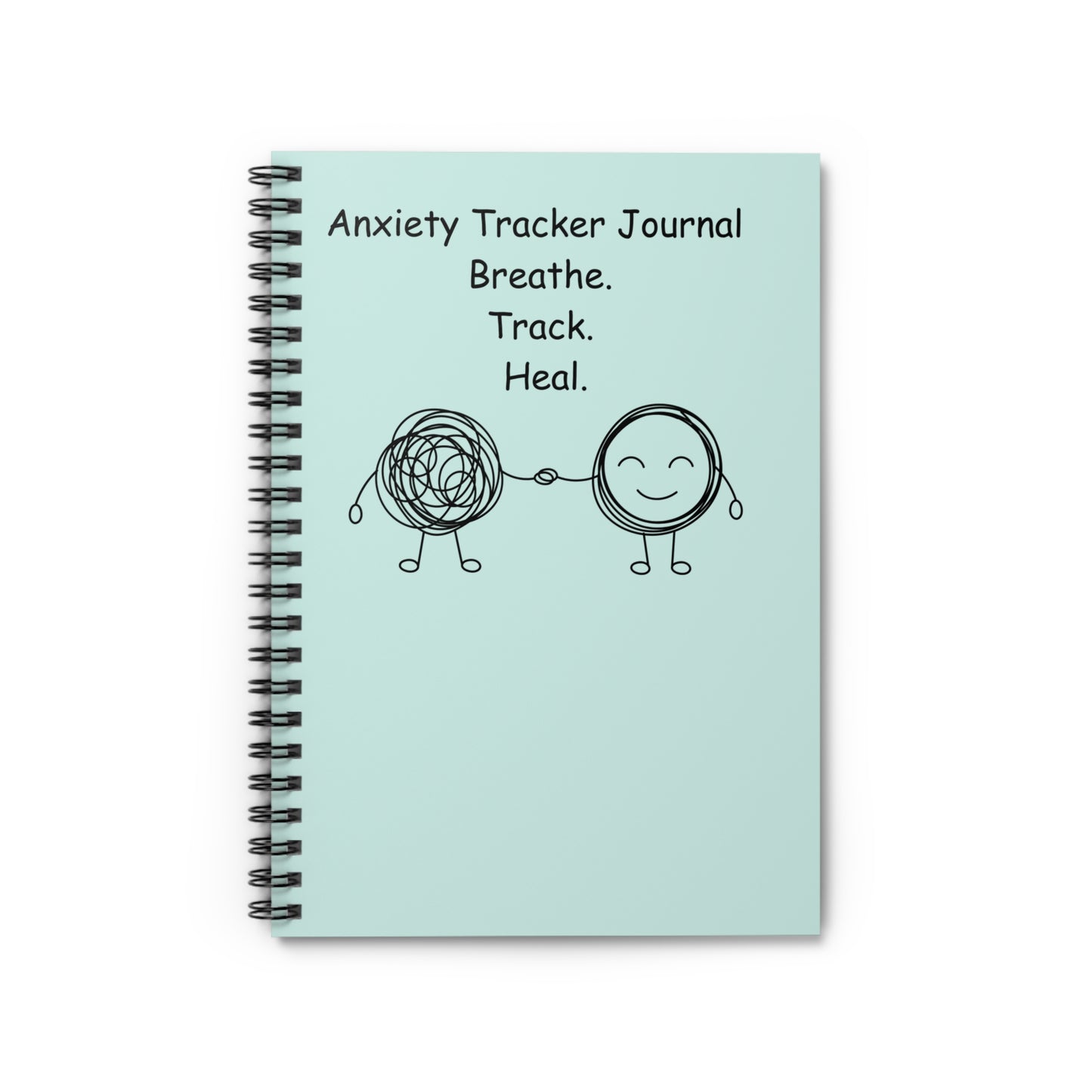 Mint green anxiety journal