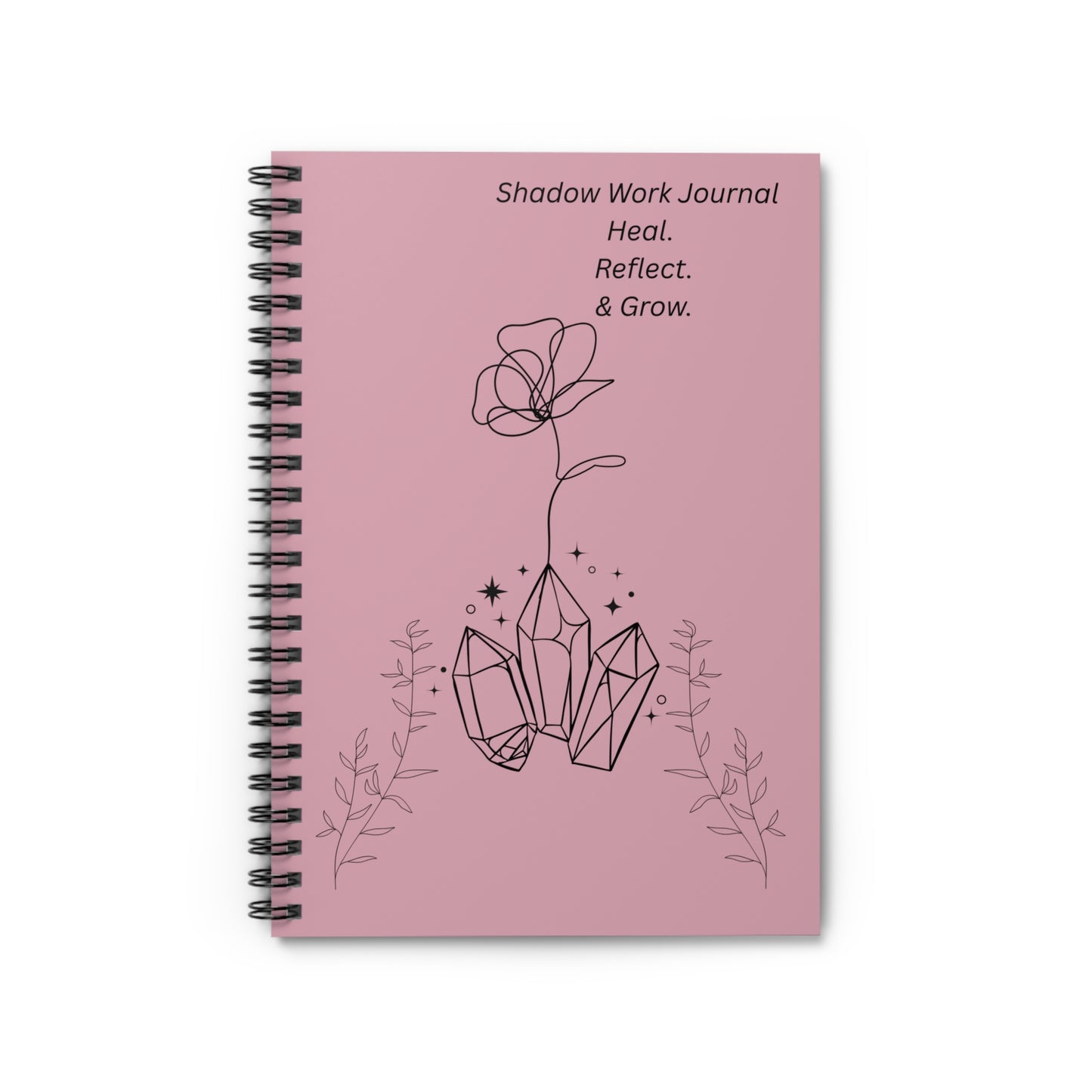 Blush Pink Shadow Work Journal – Emotional Healing & Self-Reflection Notebook
