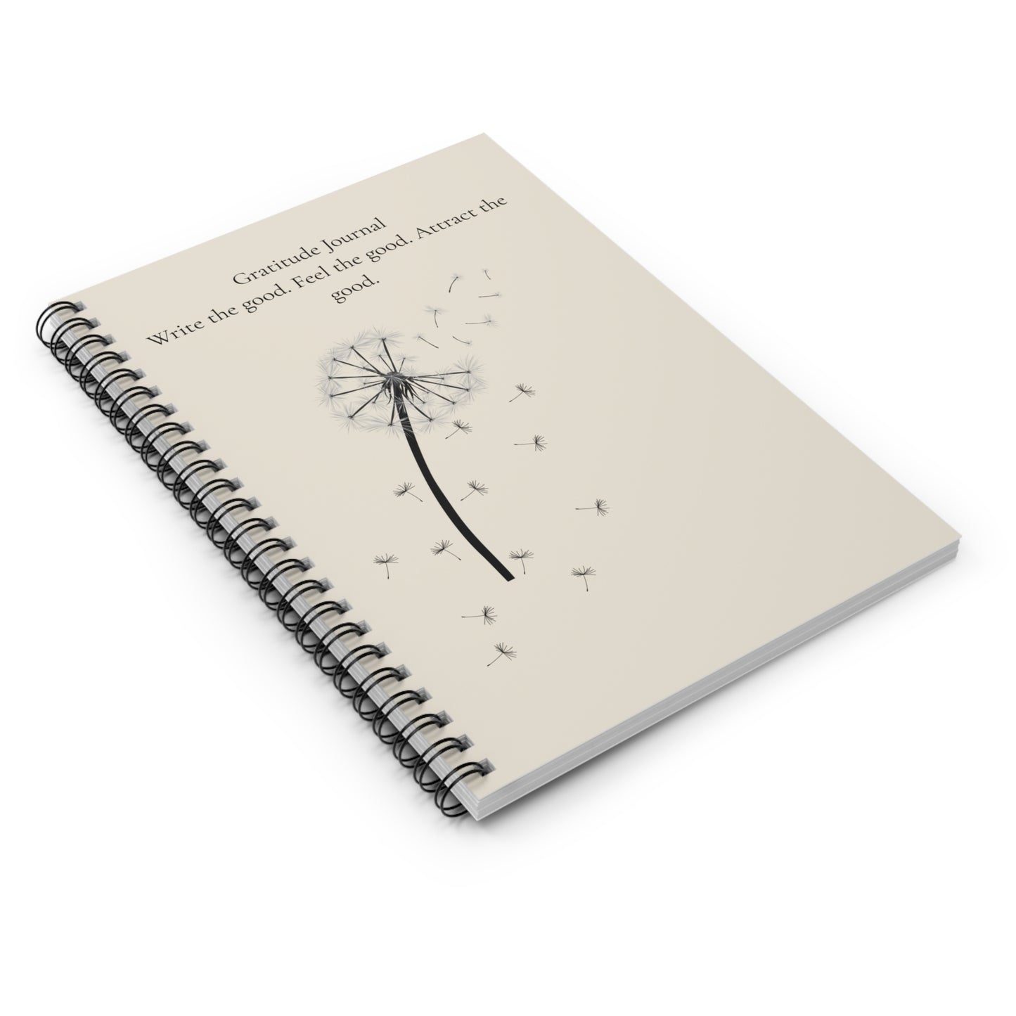 Attract good energy gratitude journal pastel