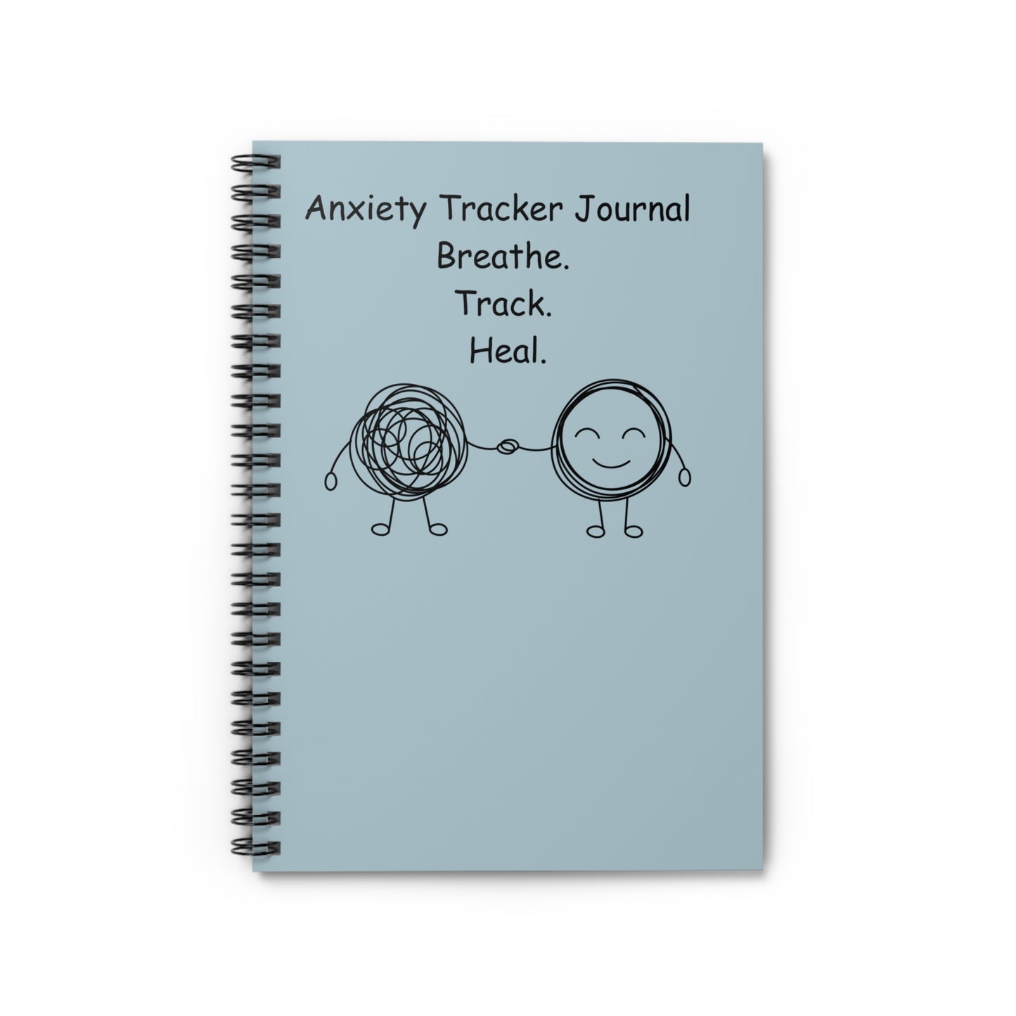 Light blue daily anxiety journal