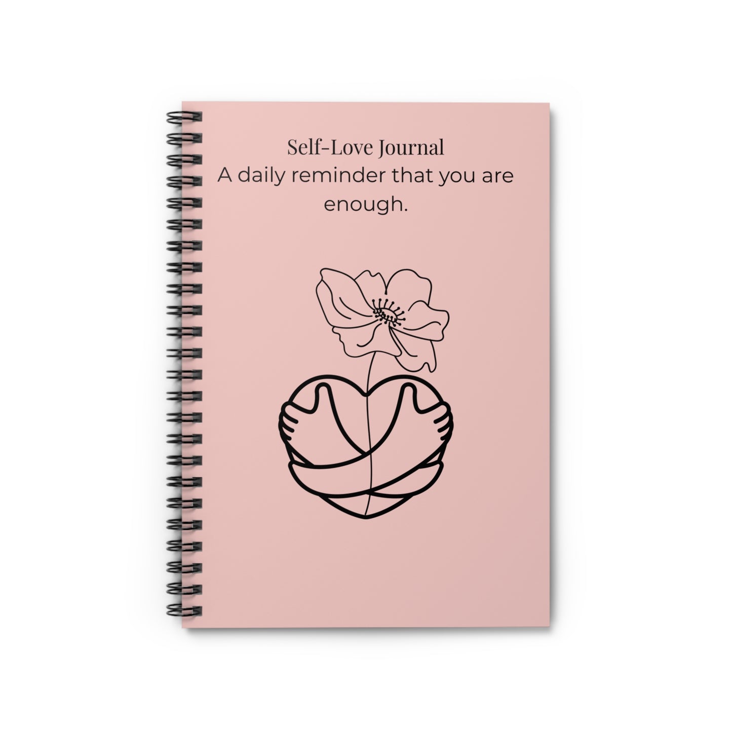 pink self-love journal