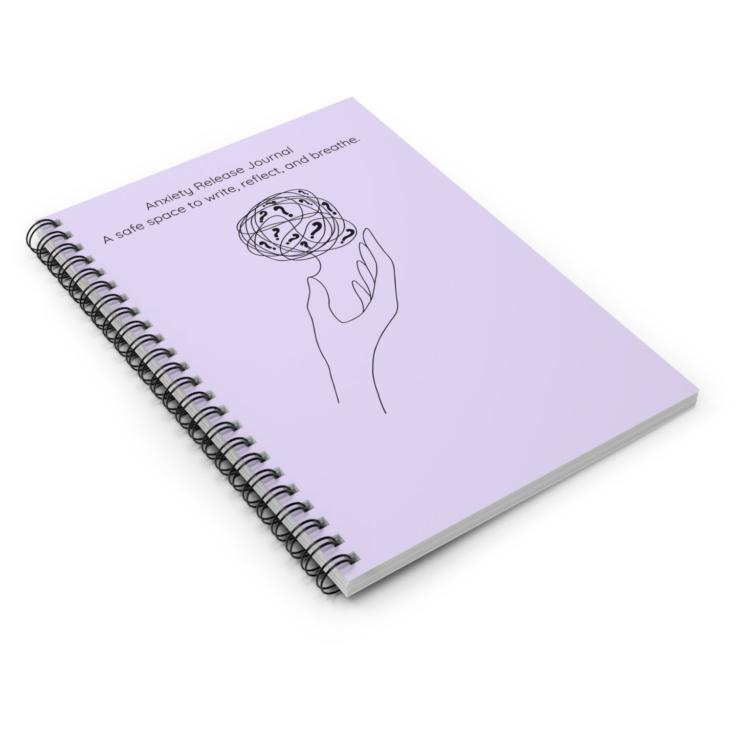 Calm reflection journal lavender