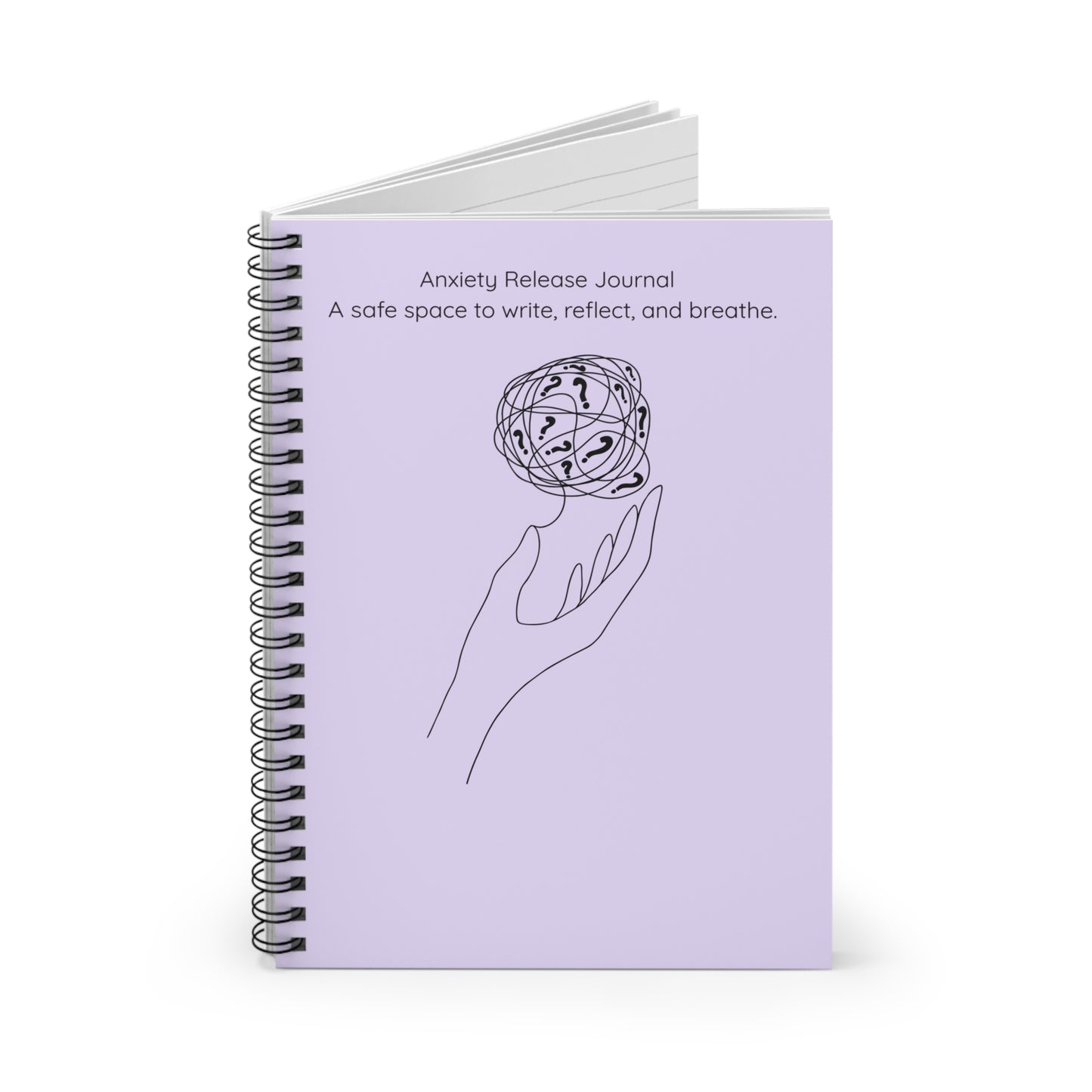 Safe space mental health writing notebook