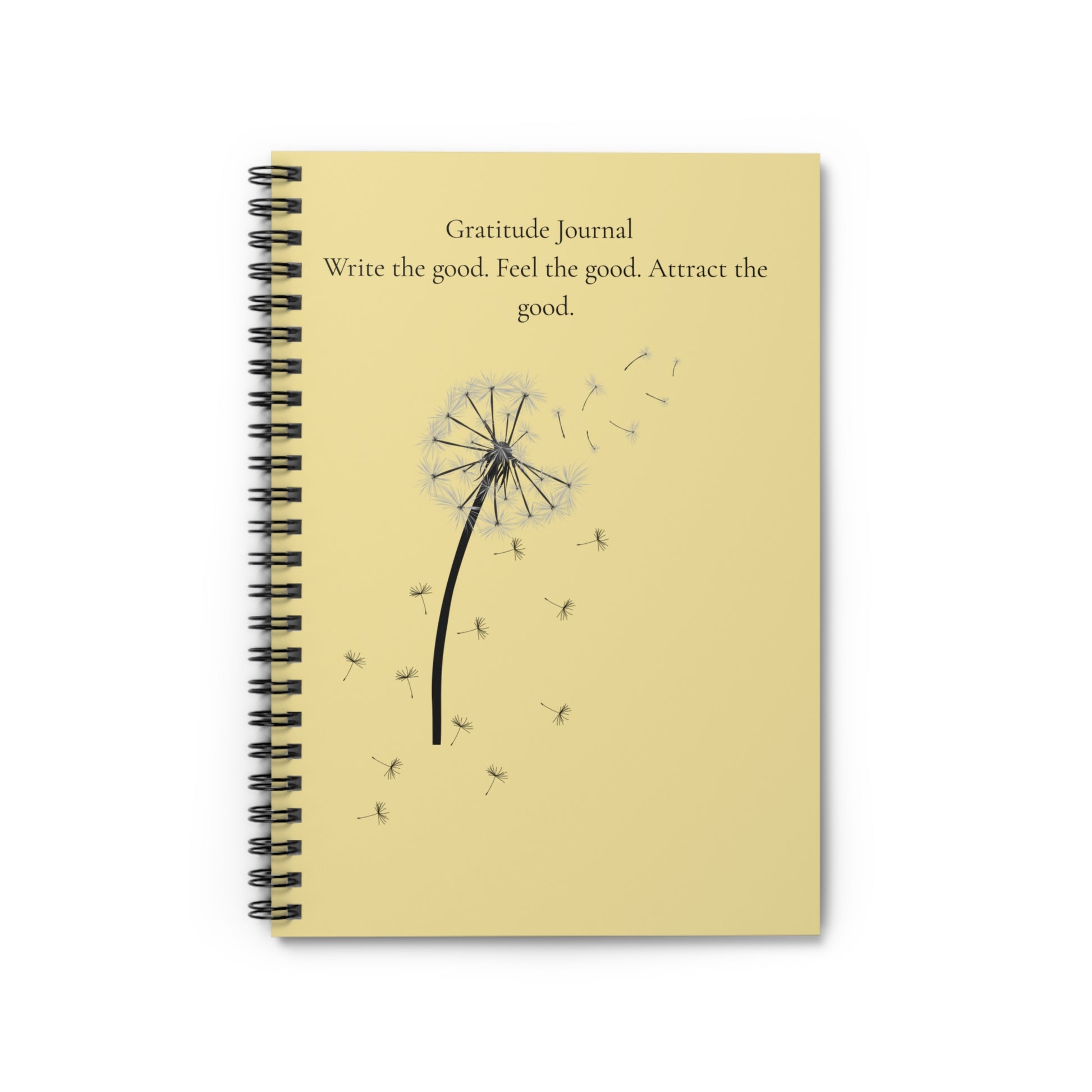 Light yellow gratitude journal
