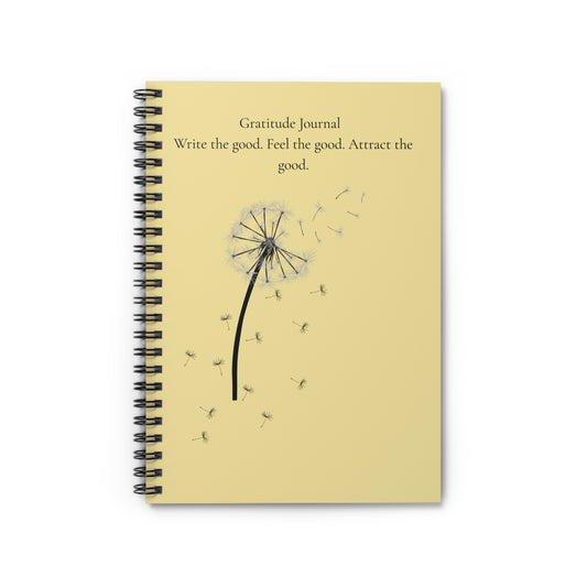 Light yellow gratitude journal