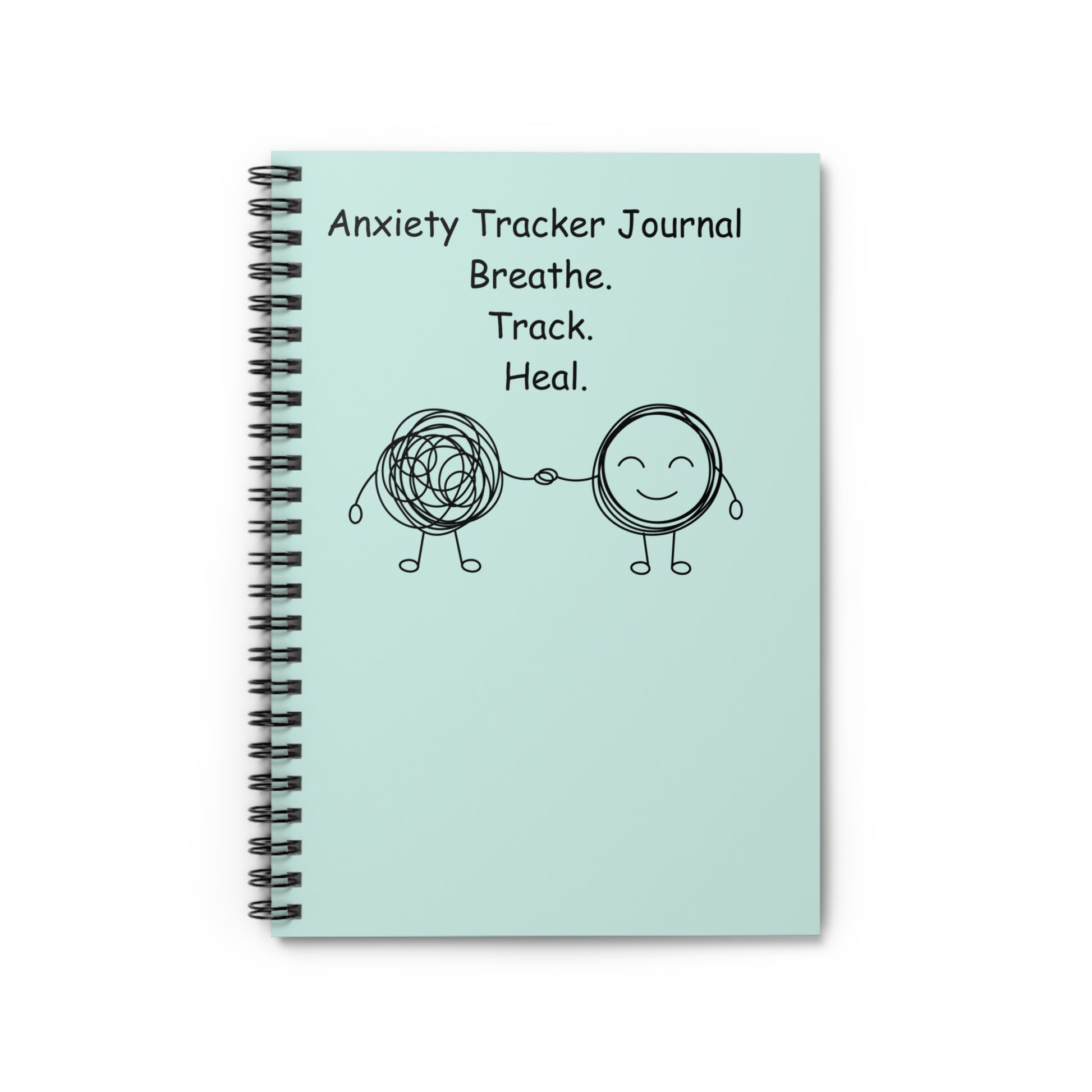 Mint green anxiety journal