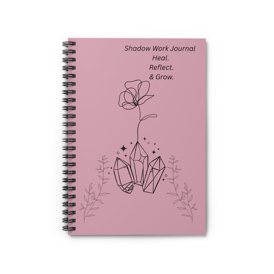 Blush Pink Shadow Work Journal – Emotional Healing & Self-Reflection Notebook