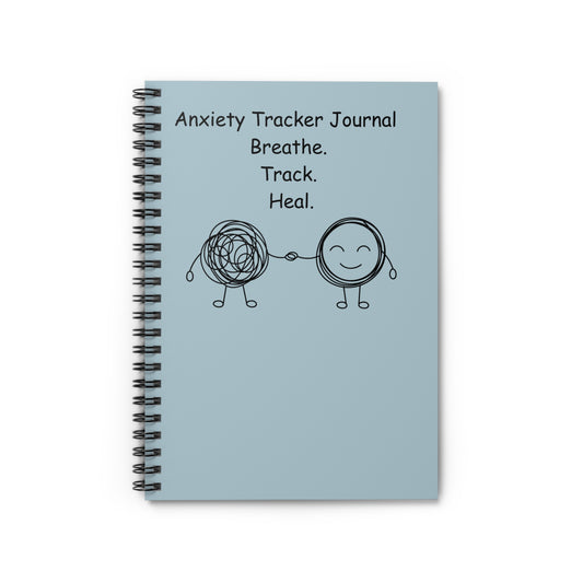Light blue daily anxiety journal