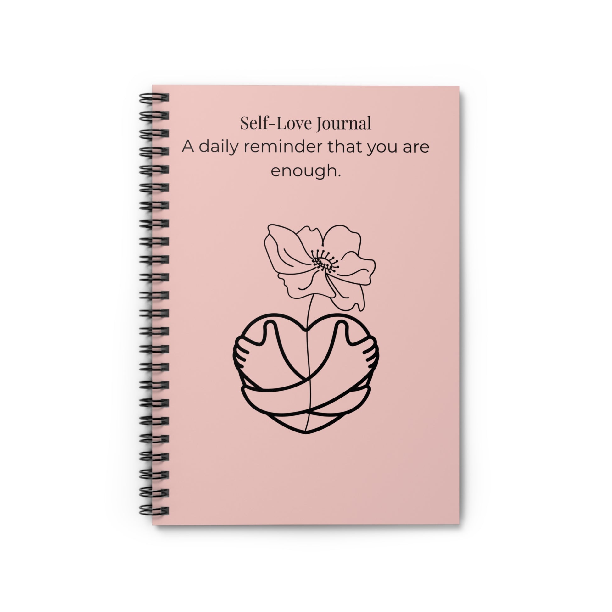 pink self-love journal