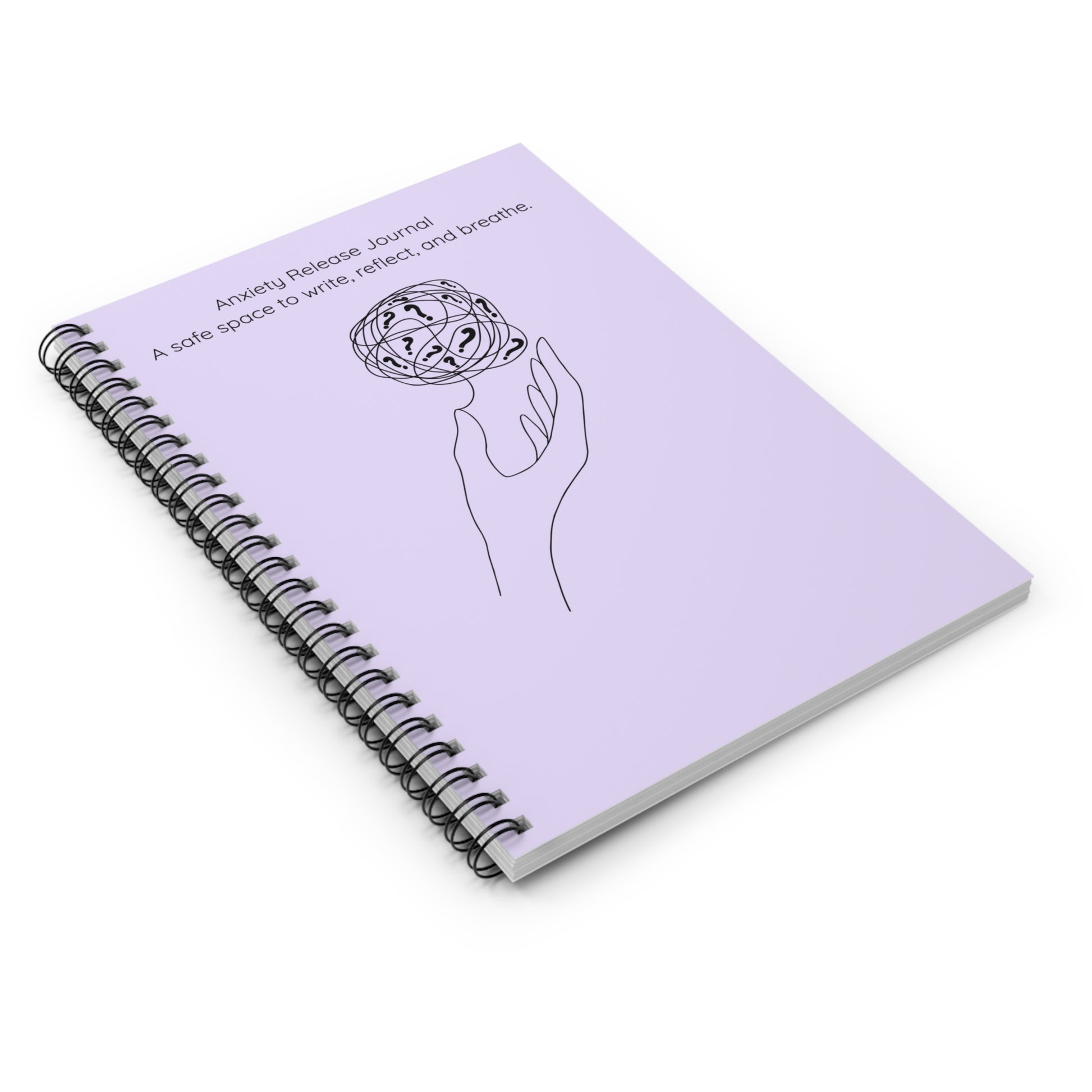 Calm reflection journal lavender