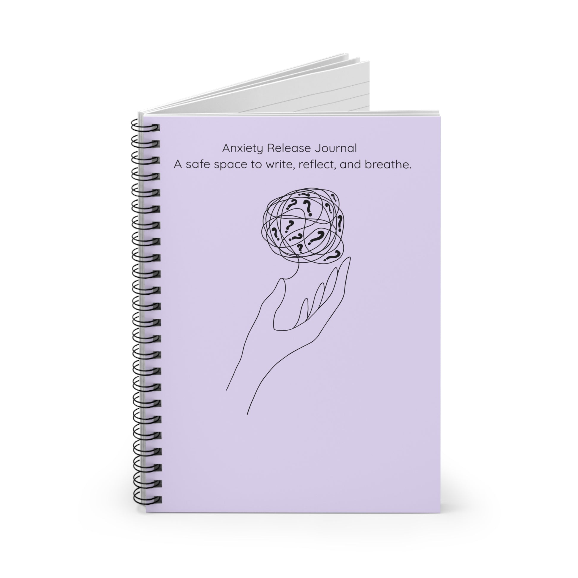 Safe space mental health writing notebook
