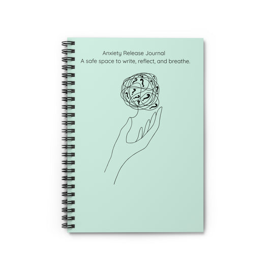 Mint green anxiety journal