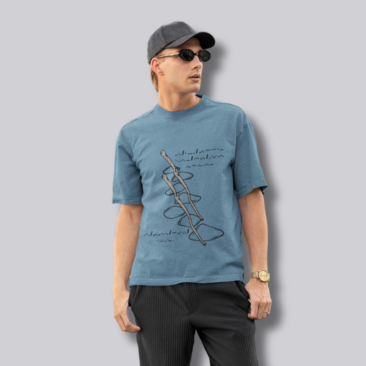 In the Footsteps of Explorers Men's T-Shirt Black